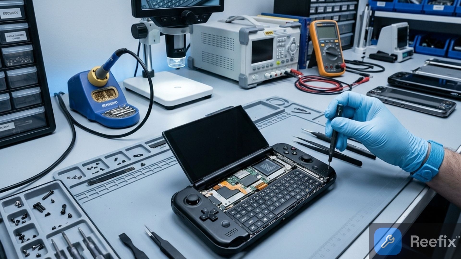 Diagnostic image: GPD Win 4 2025: Stiff Sliding Keyboard - Diagnosis