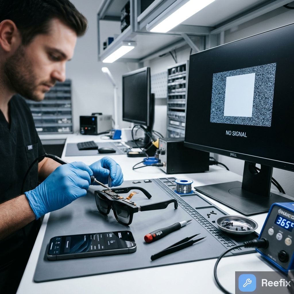 Diagnostic image: Xreal Air 2 Ultra: No Signal and Repair Diagnosis