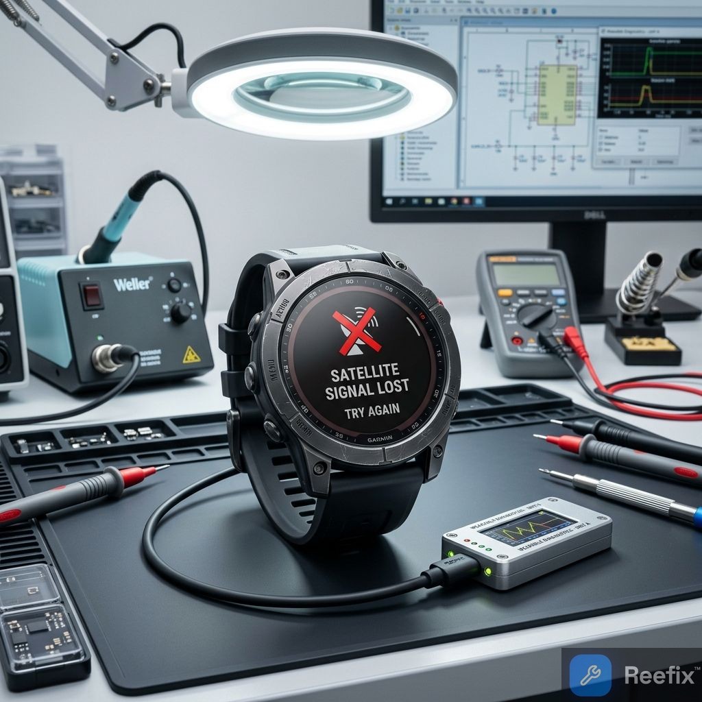 Diagnostic image: Garmin Fenix 8 Pro: Failed Satellite Message Sending - Diagnosis