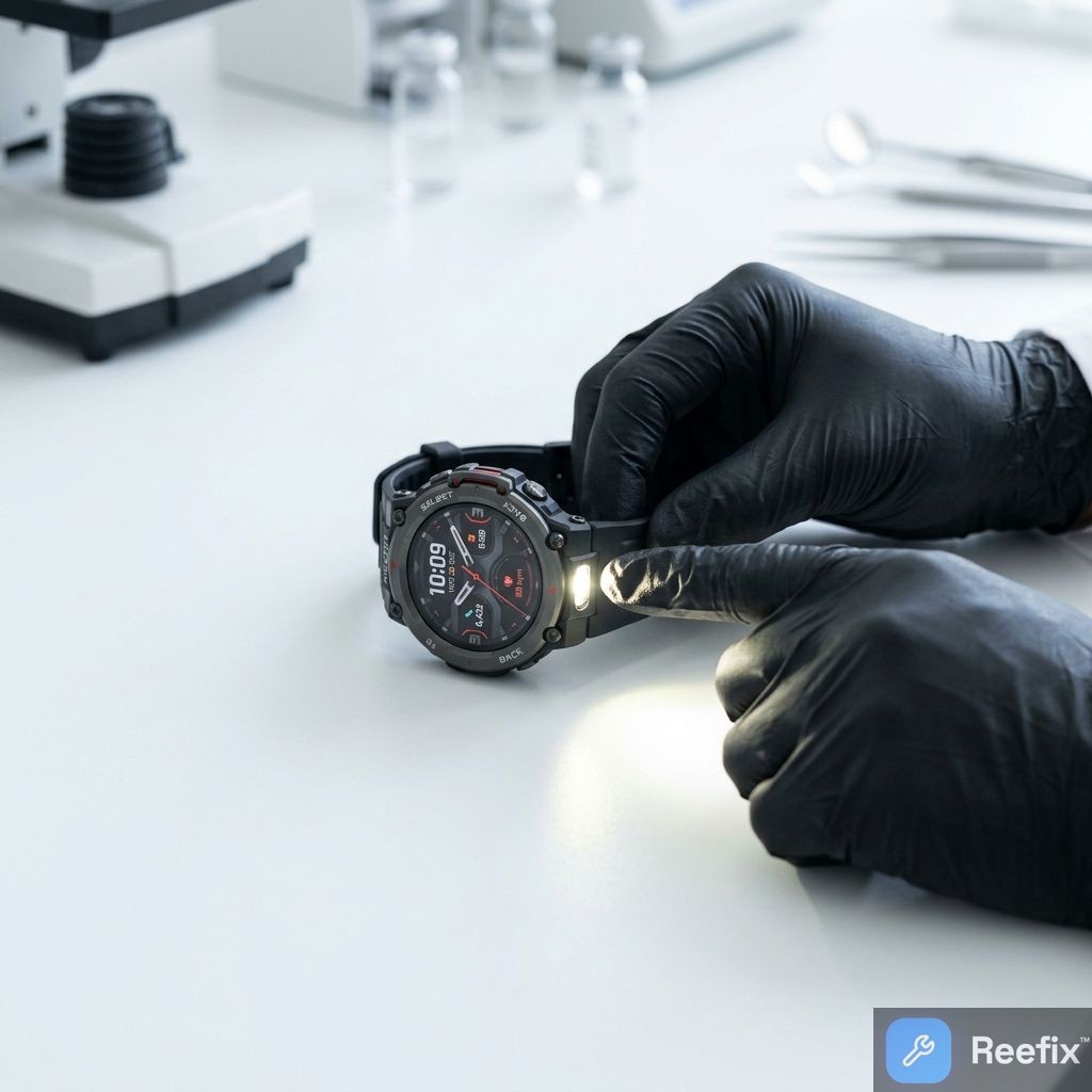 Diagnostic image: Amazfit T-Rex 3 Pro: LED Flashlight Not Working - Diagnosis