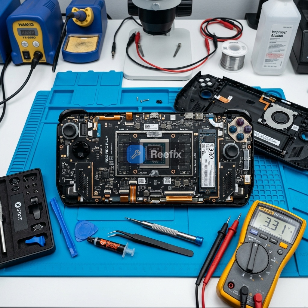 Diagnostic image: ROG Xbox Ally: System Crash with SteamOS - Diagnosis and Solutions