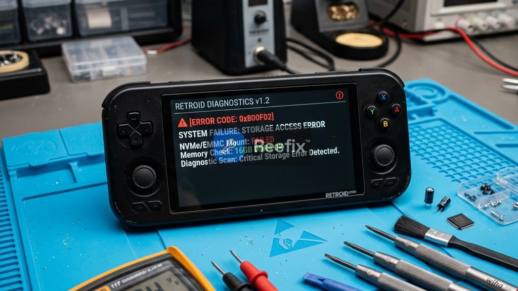 Diagnostic image: Retroid Pocket 5: Internal Memory Error - Diagnosis Guide