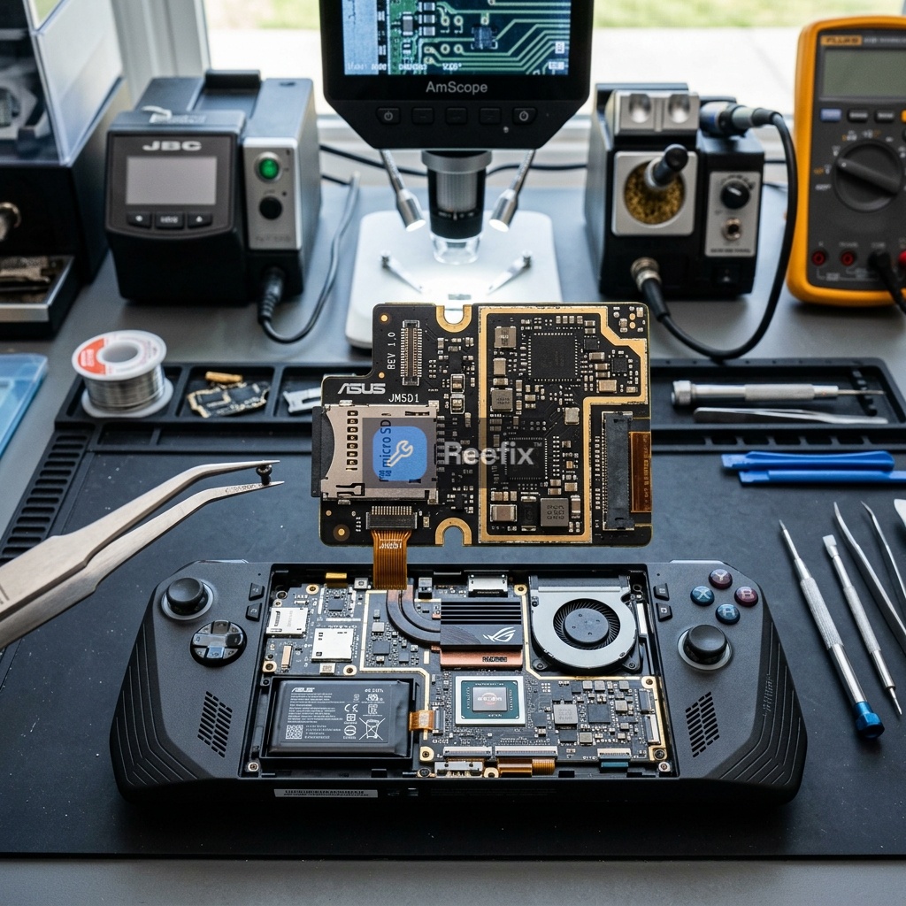 Diagnostic image: ASUS ROG Ally X SD Card Not Read: Diagnosis and Solutions