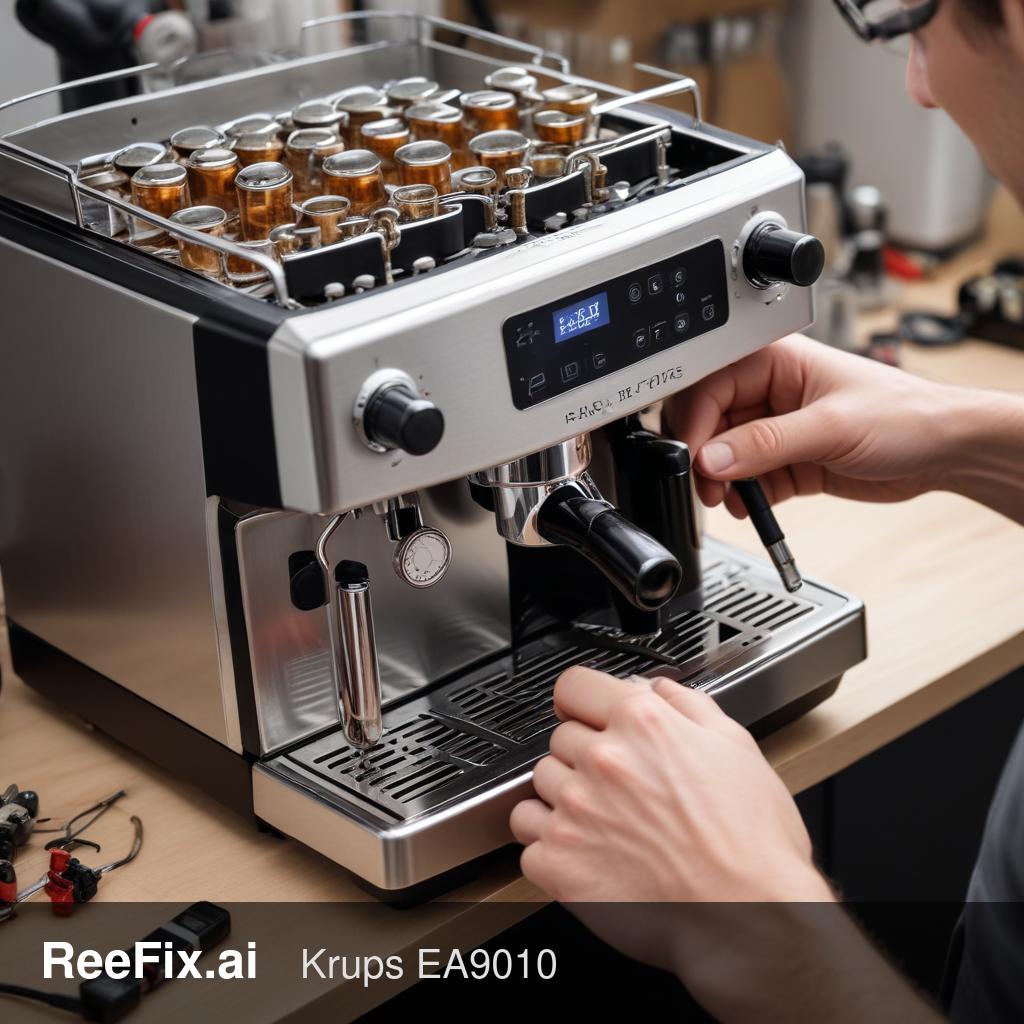 Diagnostic image: Krups EA9010 Coffee Machine Carafe Not Recognized: Diagnosis