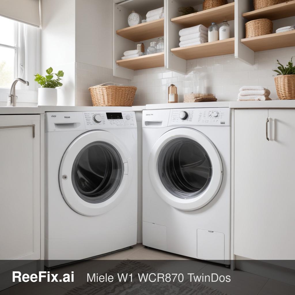 Diagnostic image: Miele W1 WCR870: Detergent Not Dispensing Issue - Diagnosis Guide