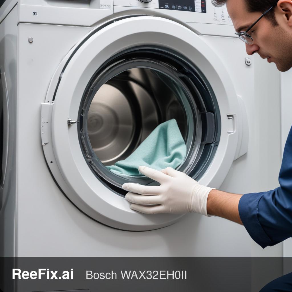 Diagnostic image: Diagnosis Guide for Bosch WAX32EH0II Washing Machine E18 Error