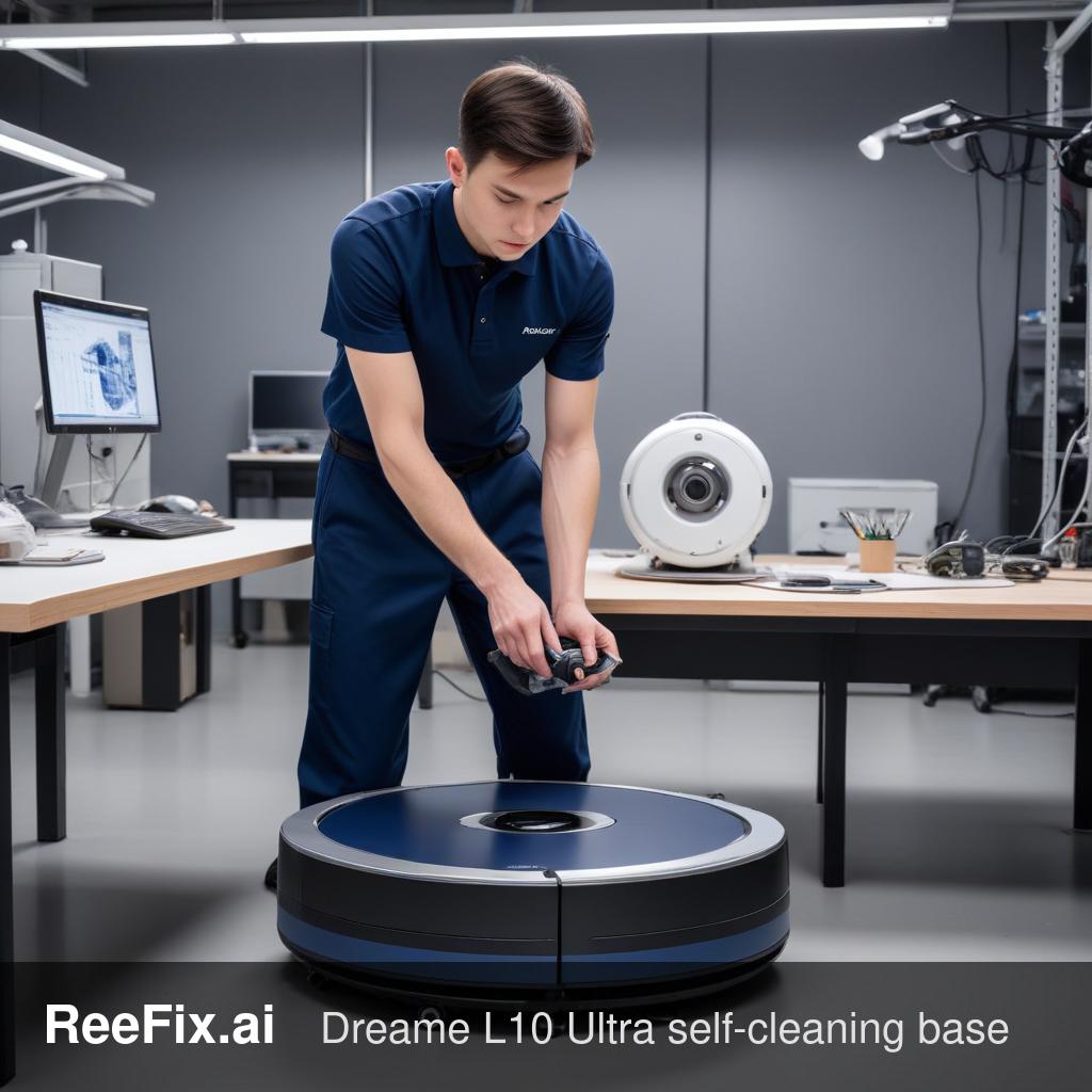 Diagnostic image: Dreame L10 Ultra "Mop Not Washing" Error: Diagnosis
