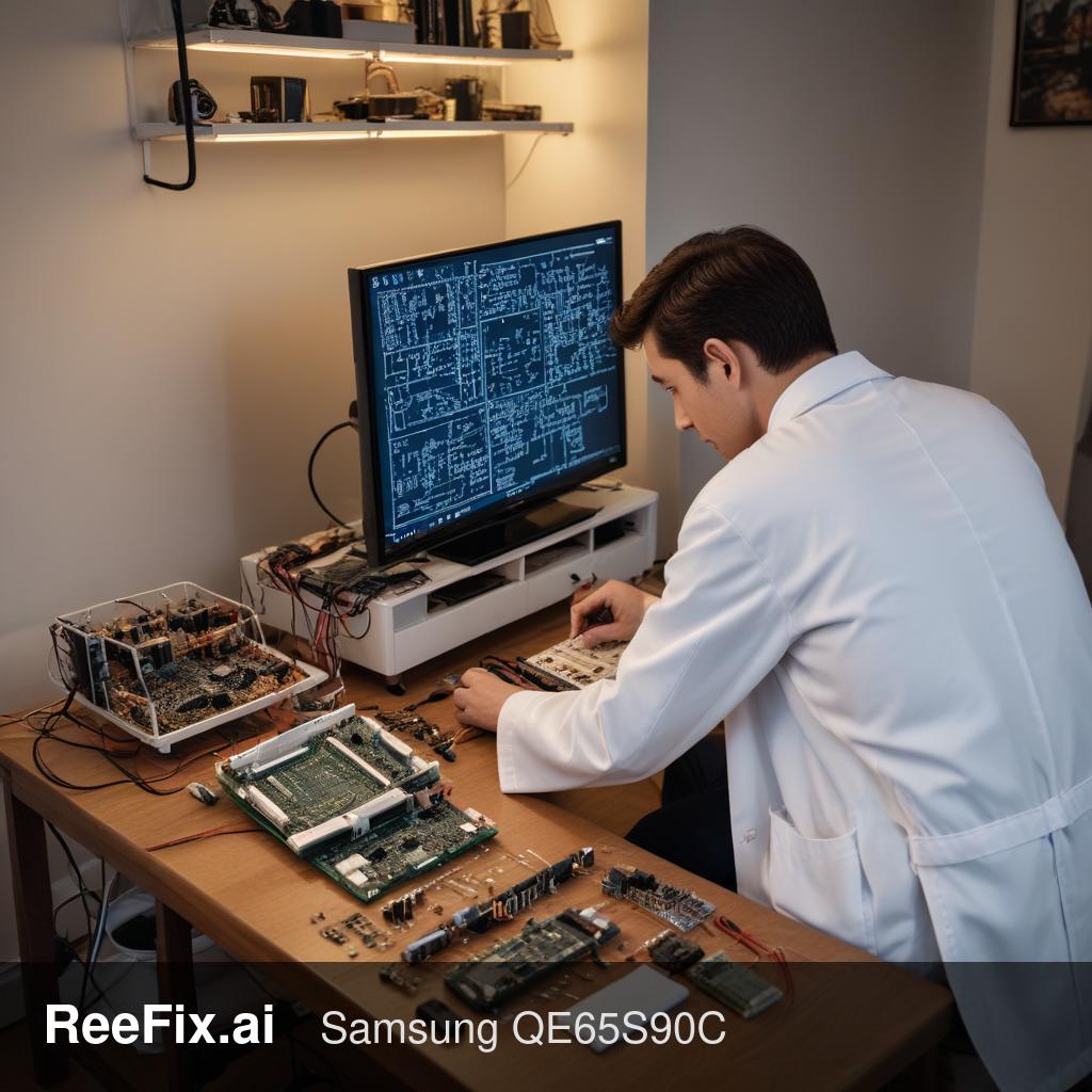 Diagnostic image: Samsung QE65S90C: Vertical Lines on Screen - Diagnosis