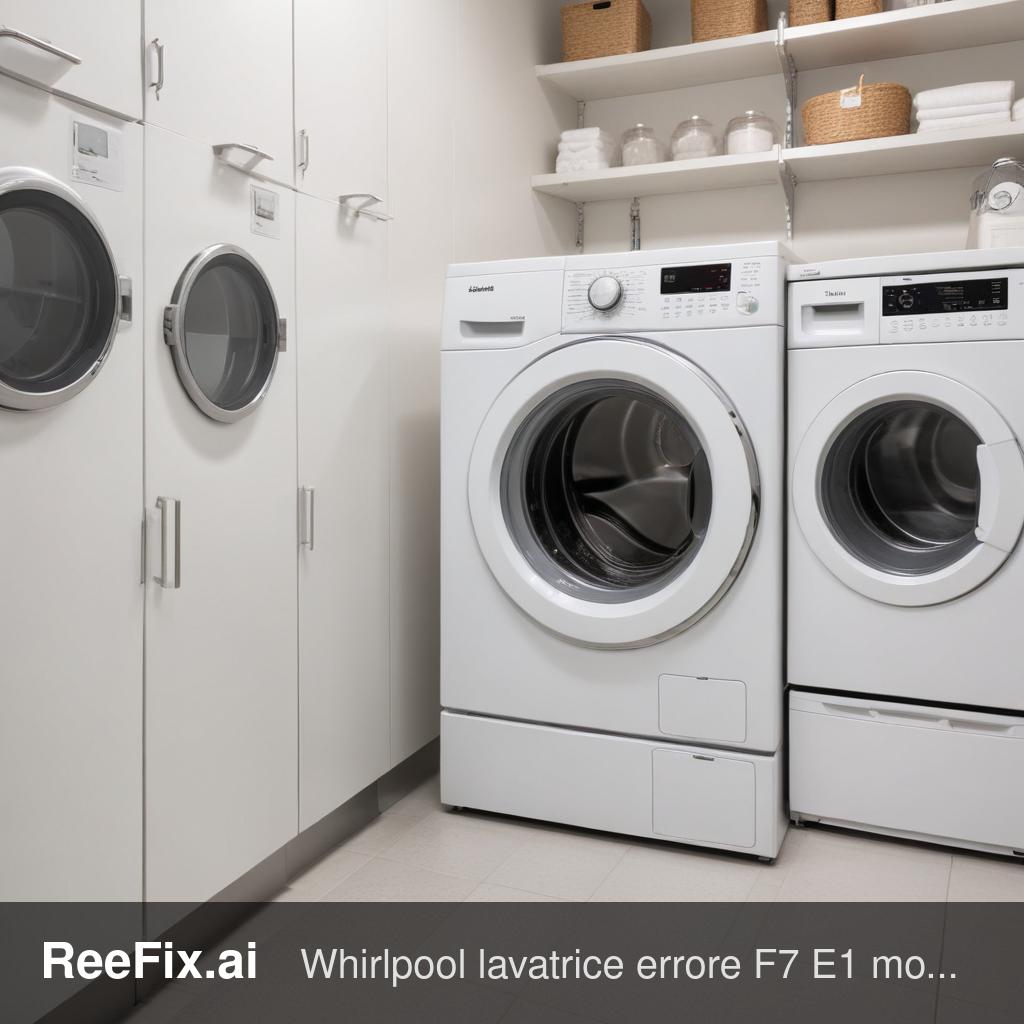 Diagnostic image: Whirlpool Washing Machine F7 E1 Error: Diagnosis and Solutions