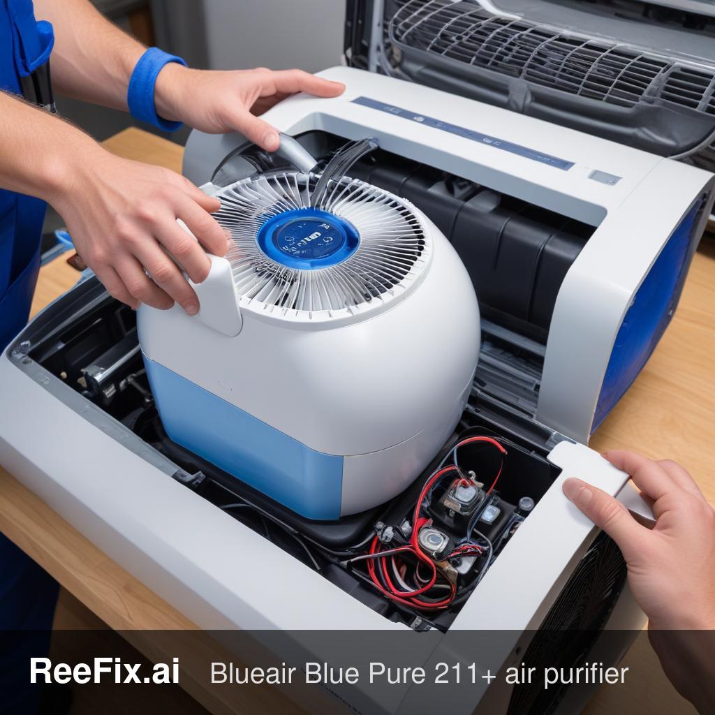 Diagnostic image: Blueair Blue Pure 211+ Loud Noise and Fan Error Diagnosis
