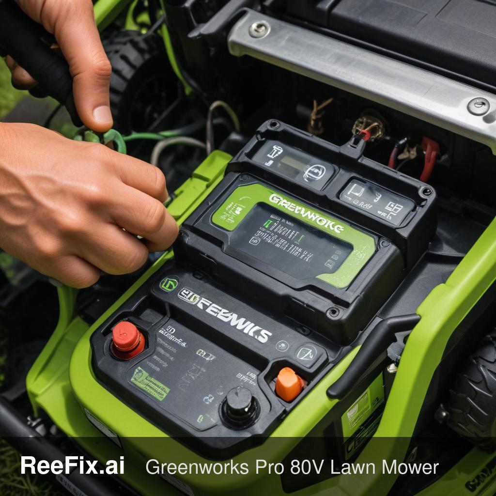 Diagnostic image: Diagnosis of the Blade Engagement Problem of the Greenworks Pro 80V Lawn Mower