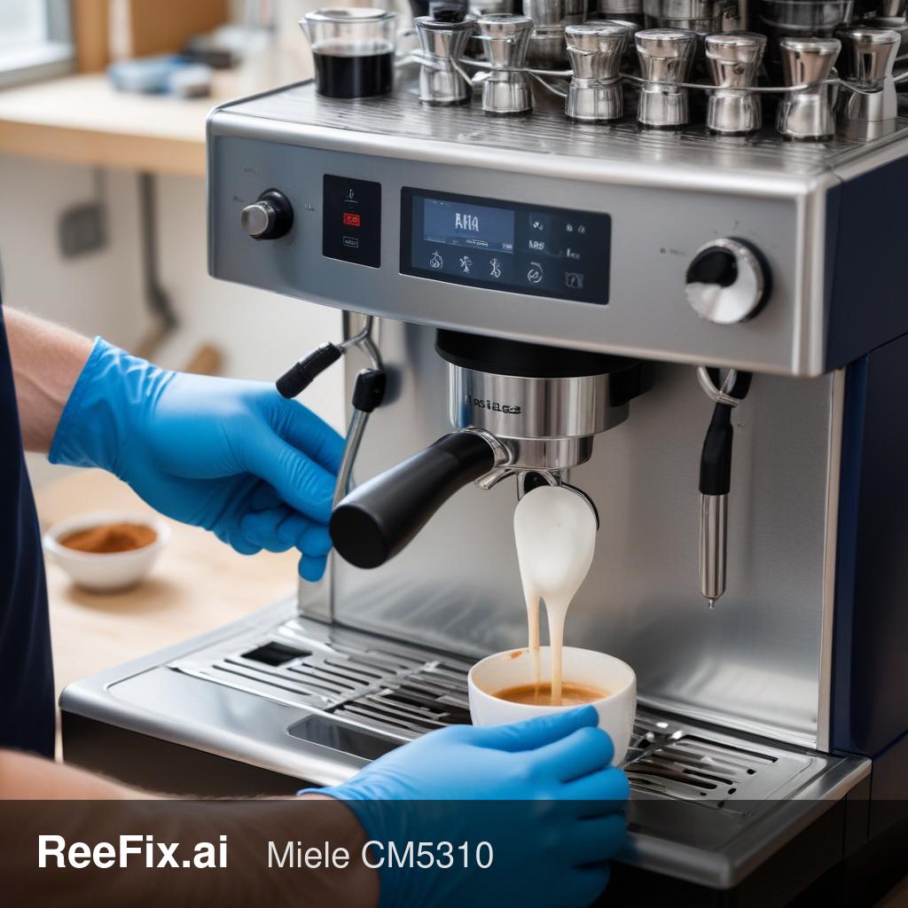 Diagnostic image: Miele CM5310 Milk Frother Not Frothing Milk: Diagnosis Guide