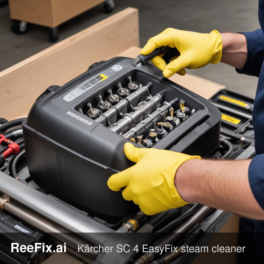 Diagnostic image: Kärcher SC 4 EasyFix Steam Cleaner Pressure Loss Diagnosis