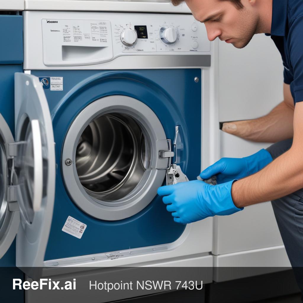 Diagnostic image: Hotpoint NSWR 743U Washing Machine F05 Error Diagnosis Guide