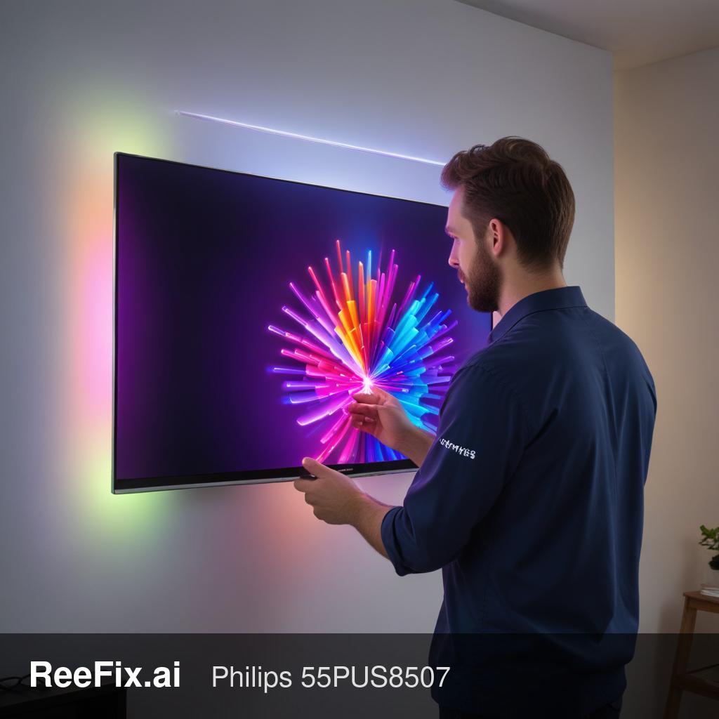 Diagnostic image: Philips 55PUS8507 TV Ambilight Not Working: Diagnosis and Solution