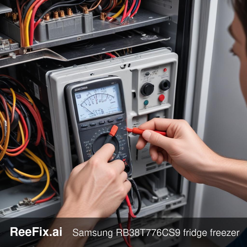 Diagnostic image: Samsung RB38T776CS9 Refrigerator Freezer Not Cooling: Diagnosis Guide