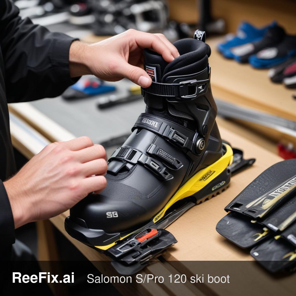 Diagnostic image: Salomon S/Pro 120 Ski Boot Liner Delamination: Diagnosis Guide