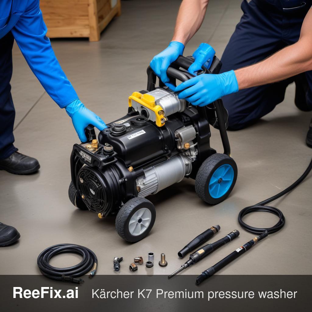 Diagnostic image: Kärcher K7 Premium Pressure Washer: Pump Not Generating Pressure - Diagnosis