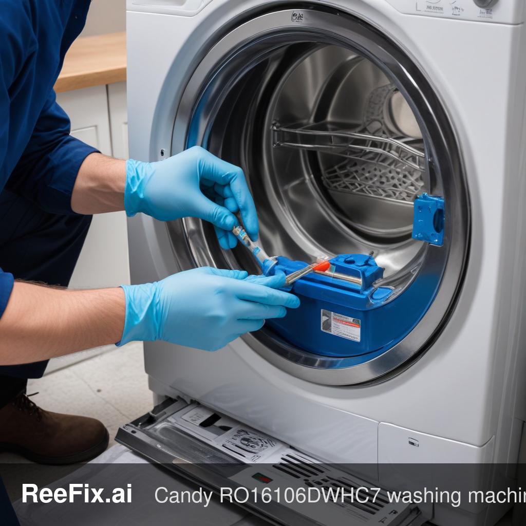 Diagnostic image: Diagnosis of E03 error in Candy RO16106DWHC7 washing machine