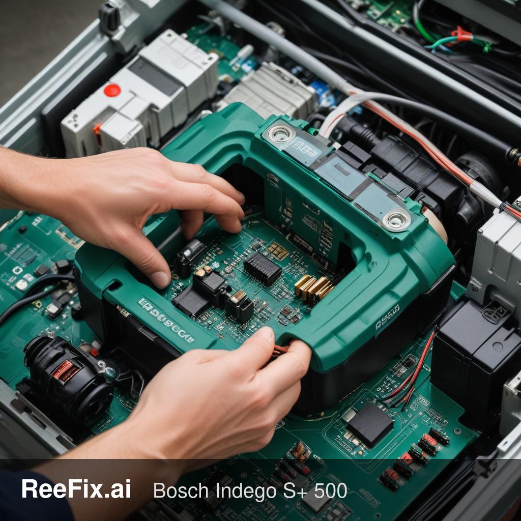 Diagnostic image: Bosch Indego S+ 500 does not follow the boundary wire: Diagnosis Guide