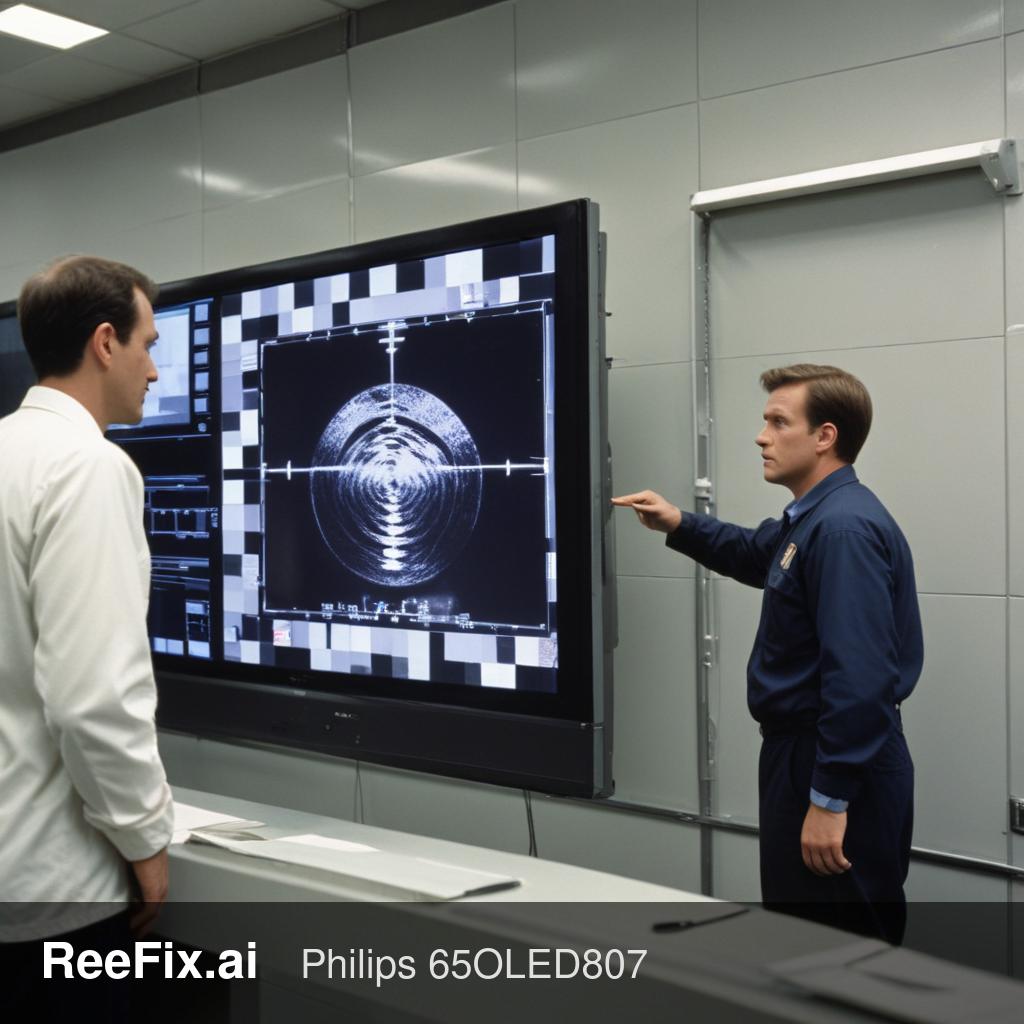 Diagnostic image: Philips 65OLED807 TV: Ambilight out of sync - Diagnosis