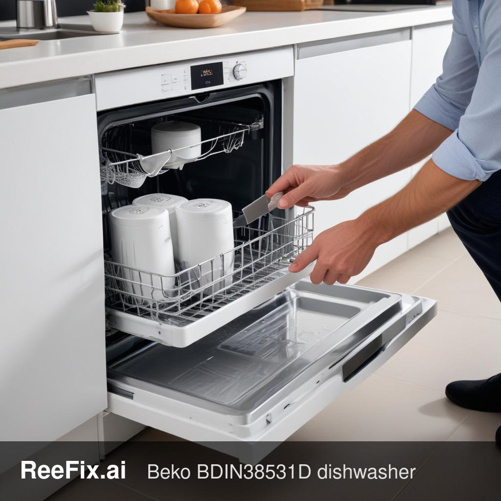 Diagnostic image: Beko BDIN38531D Dishwasher Salt Not Dissolving: Diagnosis Guide