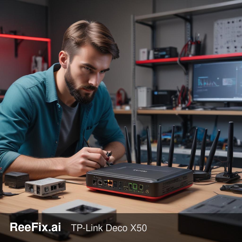 Diagnostic image: TP-Link Deco X50: Solid Red LED - Diagnosis and Solutions