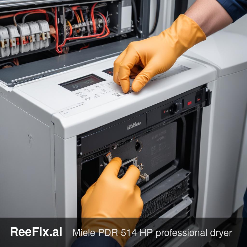 Diagnostic image: Miele PDR 514 Dryer Error Diagnosis and Repair Guide