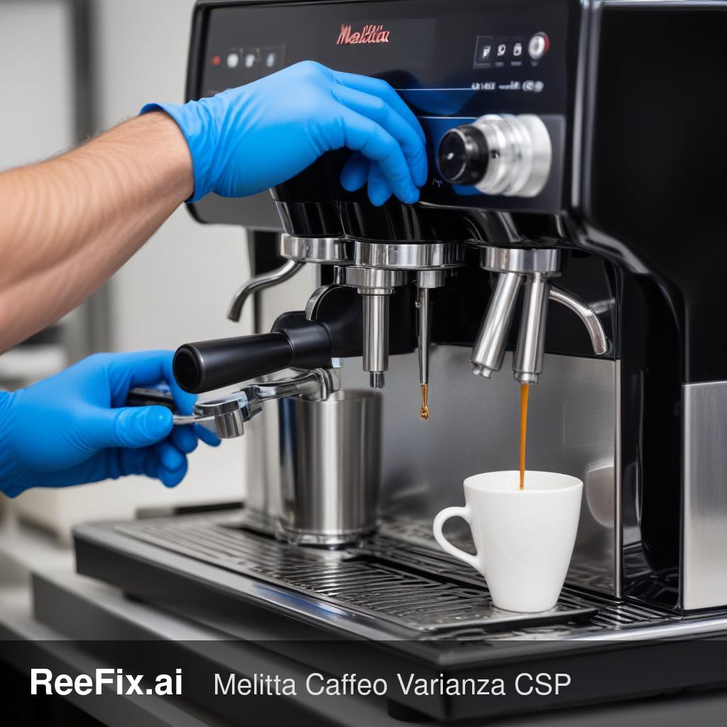 Diagnostic image: Melitta Caffeo Varianza CSP Froth Error: Diagnosis and Solution