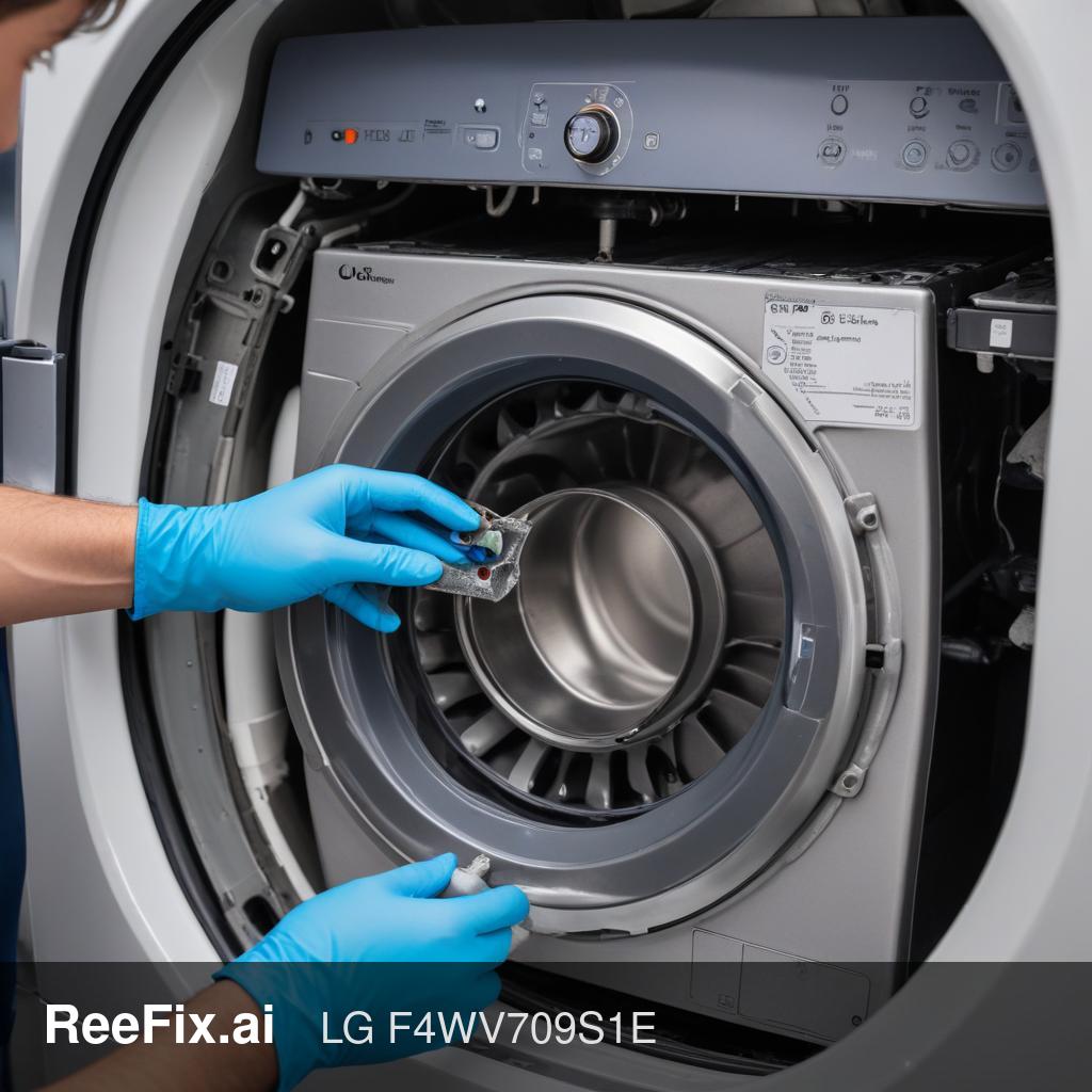 Diagnostic image: Diagnosis and Solution for LG Washing Machine F4WV709S1E OE Error