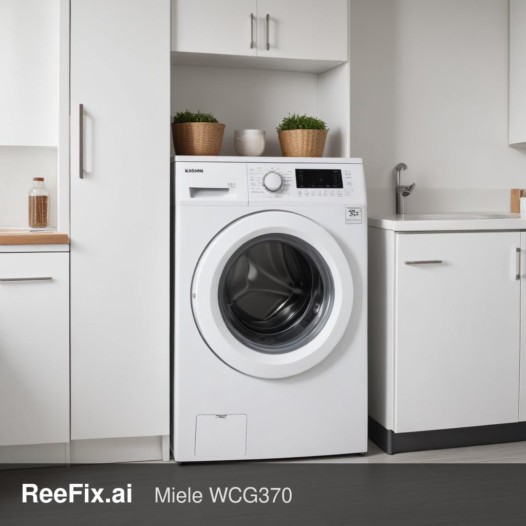 Diagnostic image: Miele WCG370 Washing Machine Door Seal Leak: Diagnosis Guide