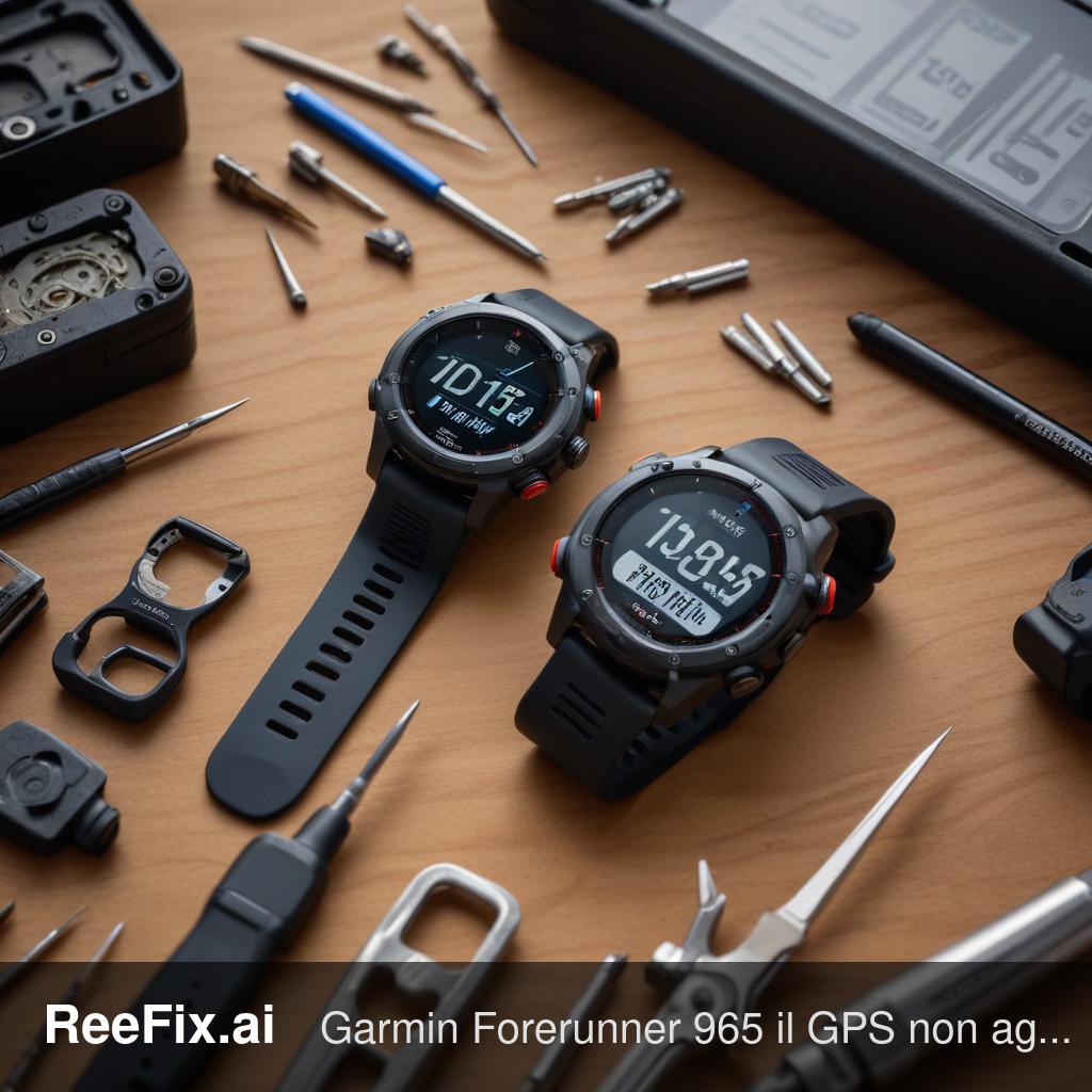 Diagnostic image: Garmin Forerunner 965: GPS not locking and inaccurate heart rate sensor