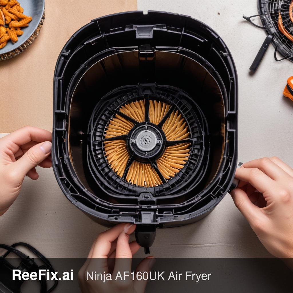 Diagnostic image: Diagnosis of Loud Rattling Noise in Ninja AF160UK Air Fryer