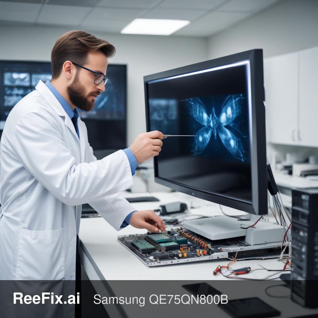 Diagnostic image: Samsung QE75QN800B: Granulated Image - Diagnosis and Solutions
