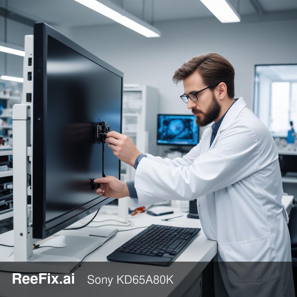 Diagnostic image: Sony KD65A80K: Audio crackling? Discover the solution!