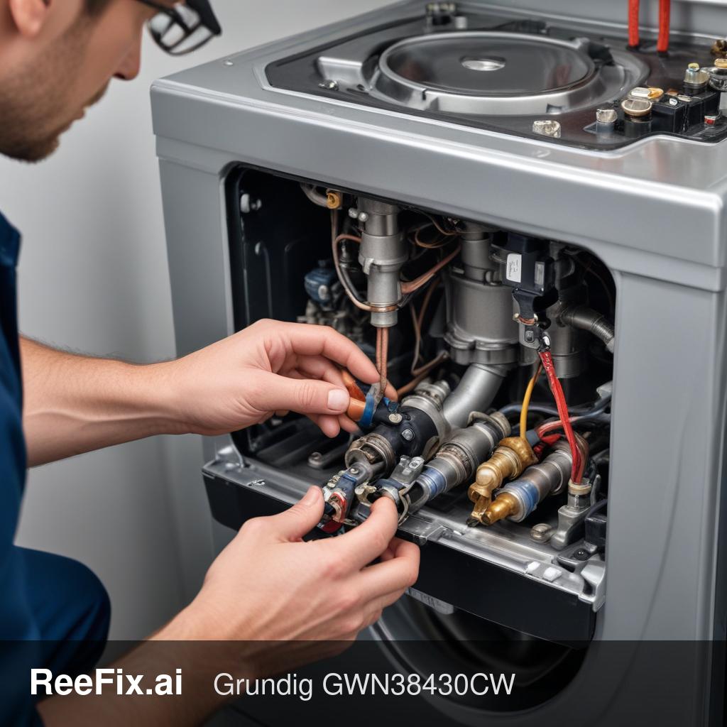 Diagnostic image: Diagnosis of the Grundig GWN38430CW Washing Machine Water Inlet Valve Error