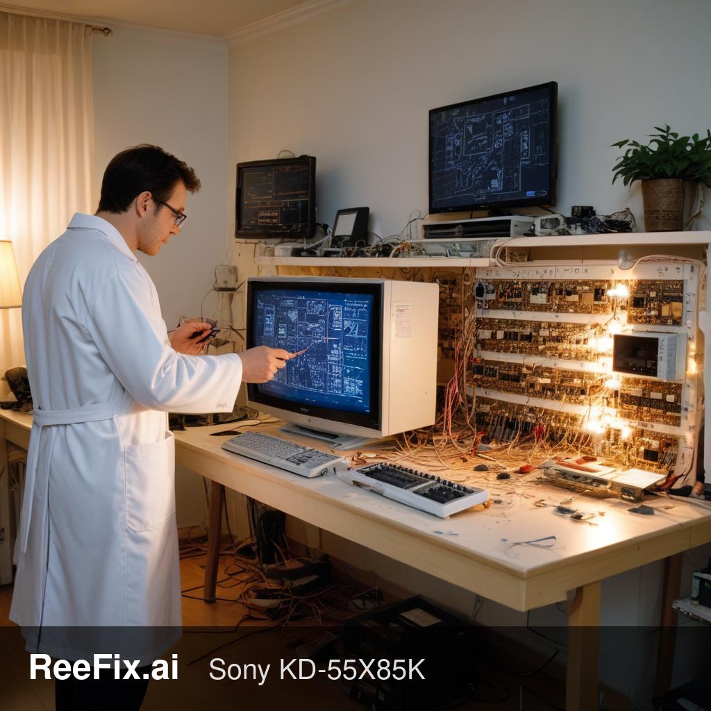 Diagnostic image: Sony KD55X85K : Écran Noir et Applications qui Plantent - Solution