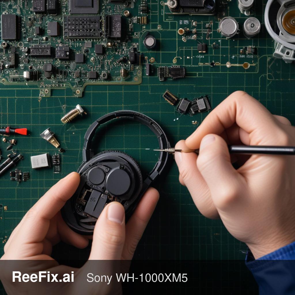 Diagnostic image: Sony WH-1000XM5 Kopfhörer eine Seite ohne Ton: Diagnoseanleitung