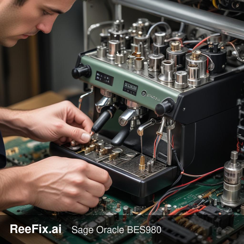 Diagnostic image: Sage Oracle BES980 Pressure Gauge Not Reading Correctly: Repair