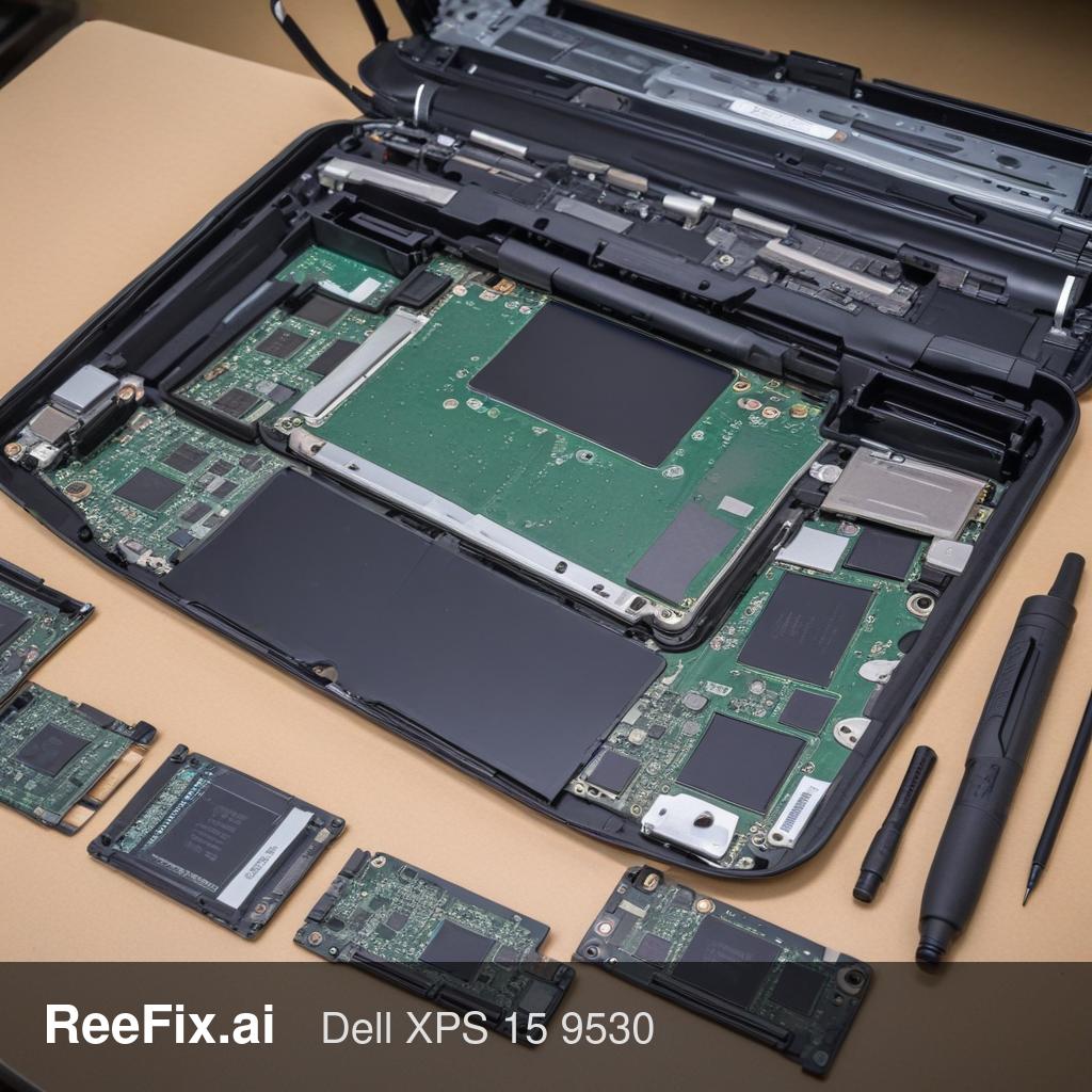Diagnostic image: Diagnosis of screen flickering and coil whine on Dell XPS 15 9530