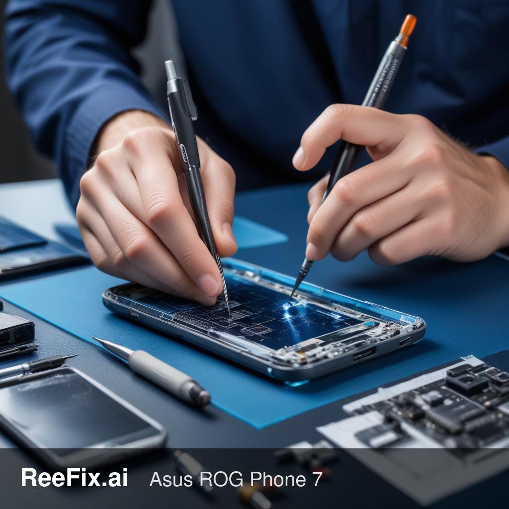 Diagnostic image: Asus ROG Phone 7 AeroActive Cooler: Diagnosis of Failure to Attach Error