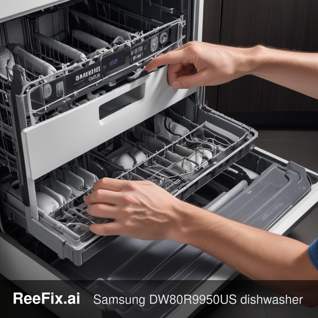 Diagnostic image: Samsung DW80R9950US Dishwasher: Zone Wash Error Diagnosis