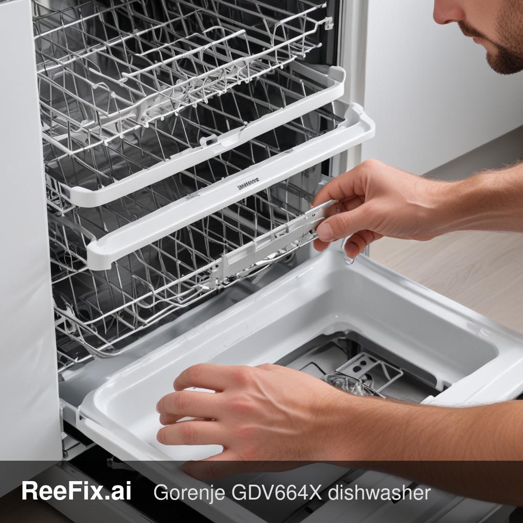 Diagnostic image: Gorenje GDV664X Dishwasher Not Drying: Diagnosis and Solution