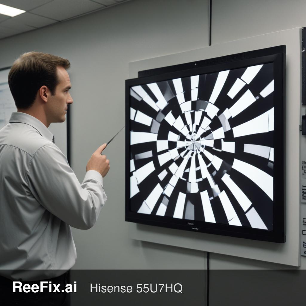 Diagnostic image: Hisense 55U7HQ: Local Dimming Stuck - Diagnosis and Solution