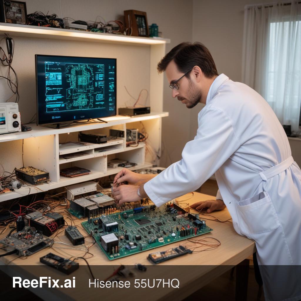 Diagnostic image: Hisense 55U7HQ: Local Dimming Stuck - Diagnosis and Solution