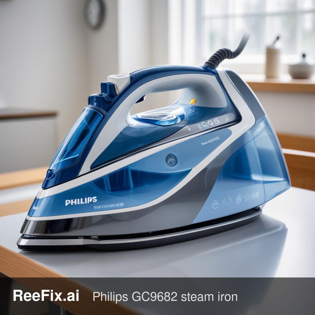 Diagnostic image: Philips GC9682 Steam Iron Not Producing Steam? Diagnosis and Solution