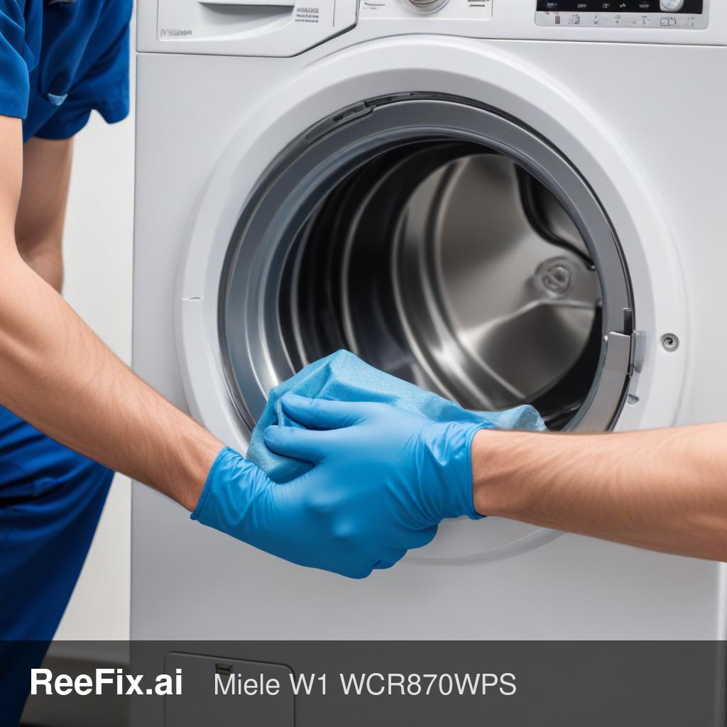 Diagnostic image: Miele W1 WCR870WPS Washing Machine F138 Error Diagnosis