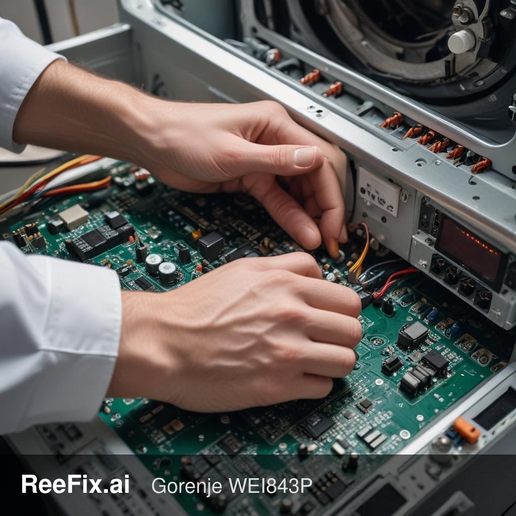 Diagnostic image: Diagnosis of Gorenje WEI843P Washing Machine PCB Control Board Errors