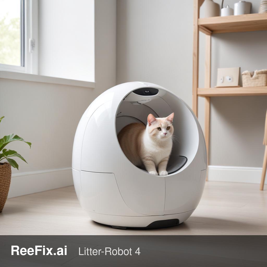 Diagnostic image: Litter-Robot 4: Bonnet Removed and Yellow-Purple LED Bar - Diagnosis
