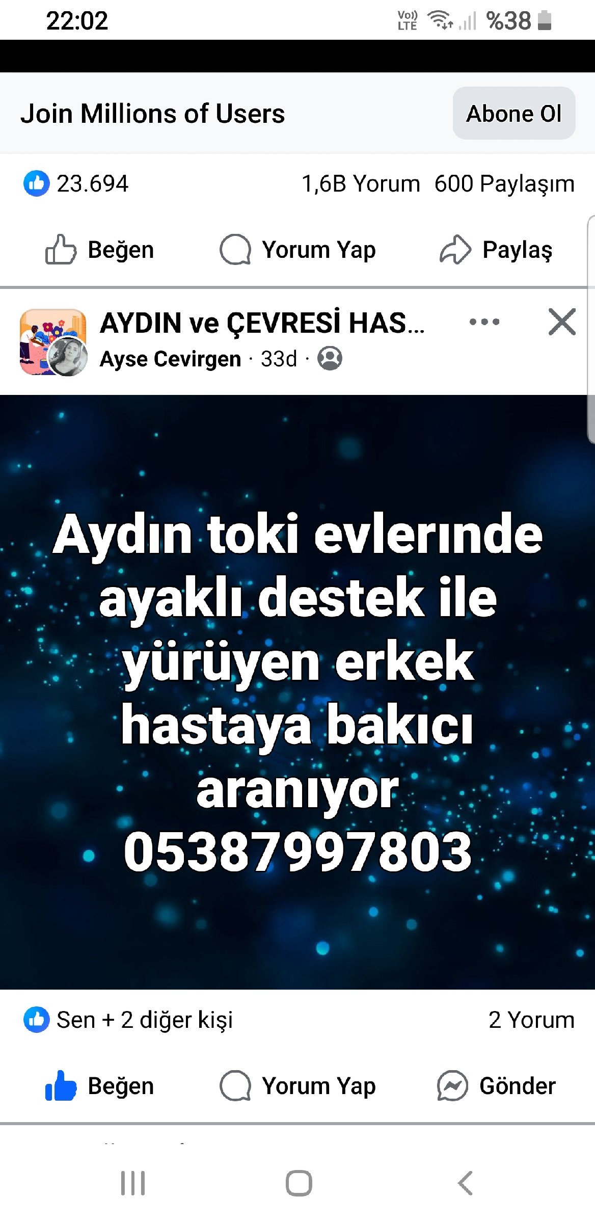 Özer Arslan paylaşım fotoğrafı